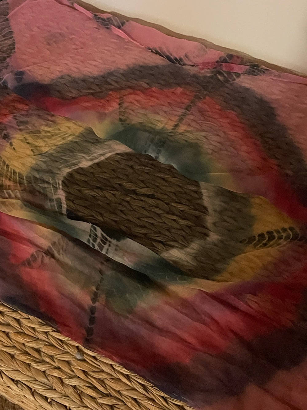 Multicolor Tie-Dye Decorative Scarf 🧣